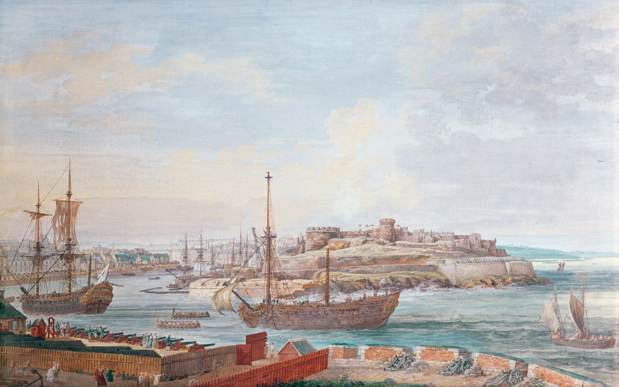 Brest, cca 1780 od Louis Nicolas van Blarenberghe