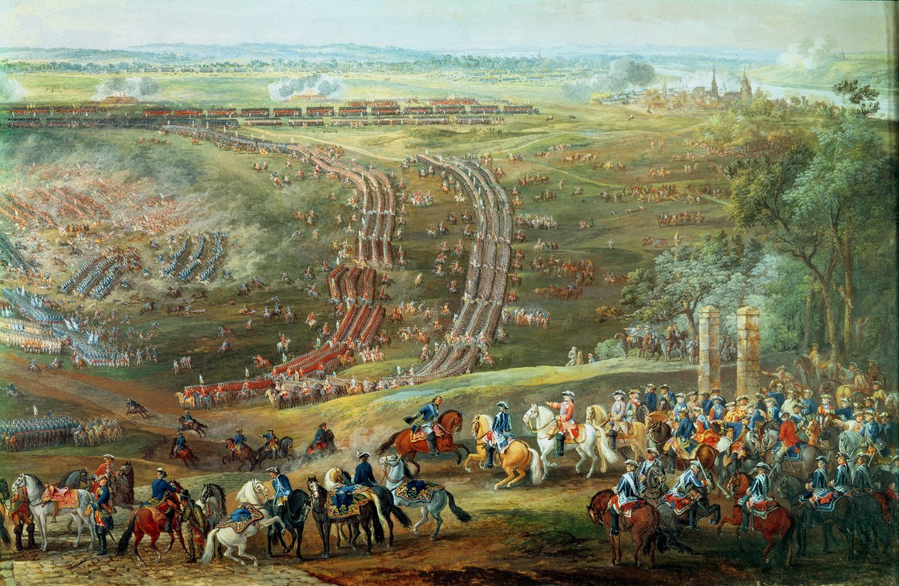 Bitva u Fontenoy, 11. května 1745 (detail) od Louis Nicolas van Blarenberghe