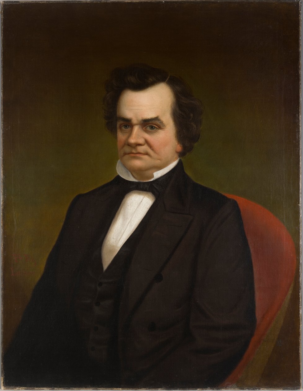Portrét Stephena Arnolda Douglase, kolem roku 1855 od Louis O. Lussier