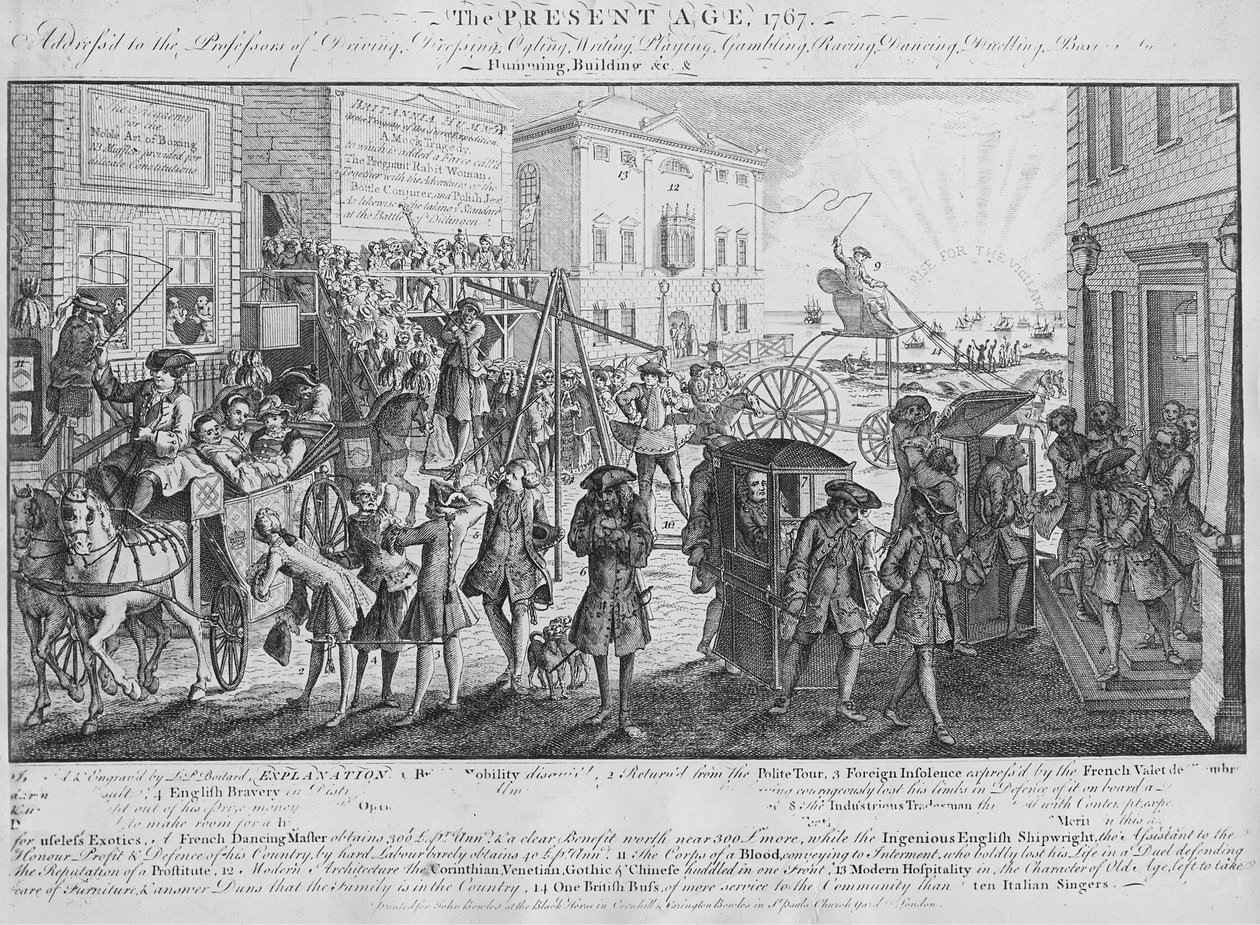 Přítomný věk, 1767, publikoval v roce 1749 od Louis Philippe Boitard