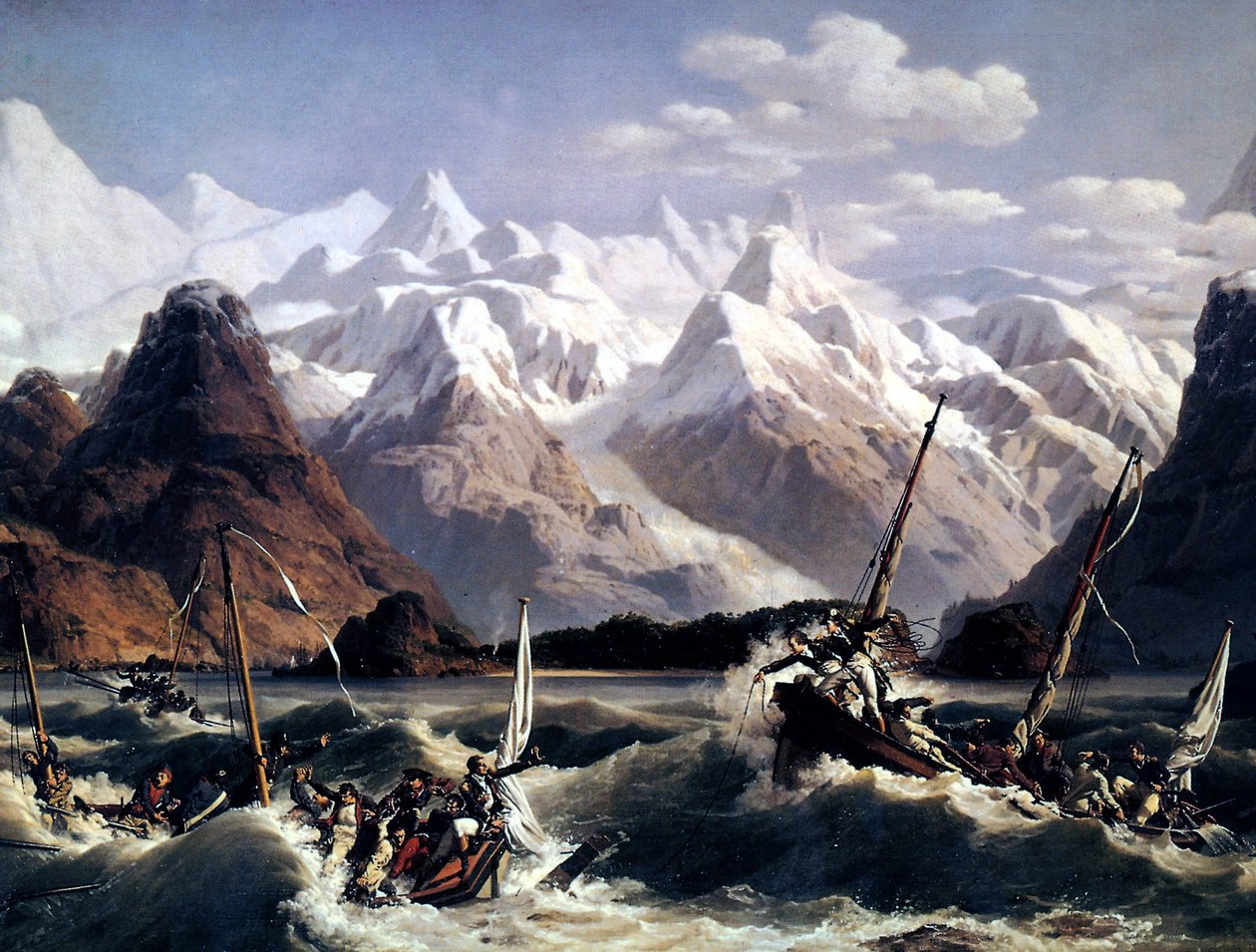 Vrak flotily námořníka Jeana Francoise de Galaup zvaného La Perouse od Louis Philippe Crepin