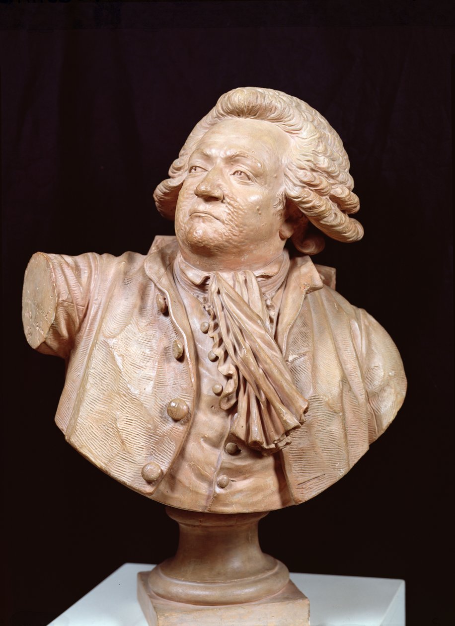 Busta Mirabeau (1749-91) 1791 (sádra) od Louis Pierre Deseine