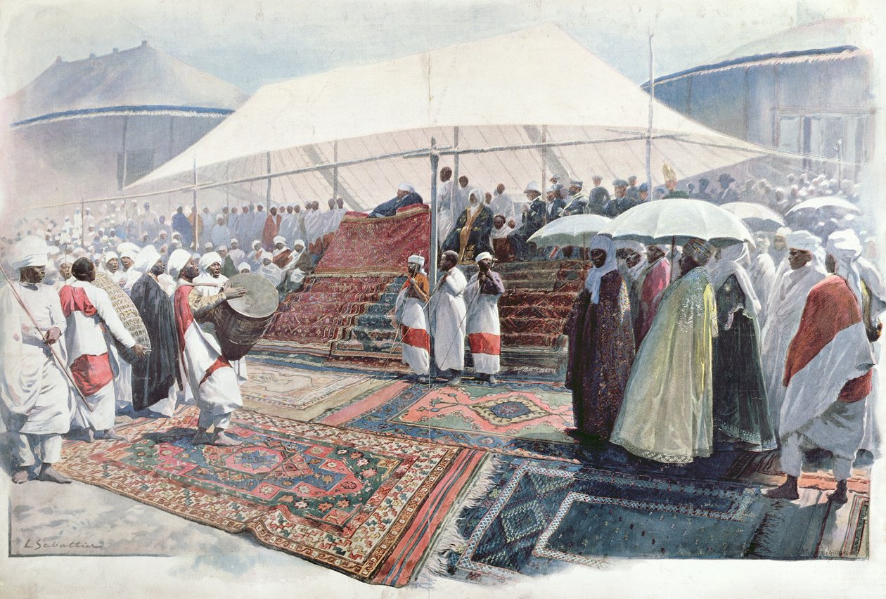 Velikonoční oslavy v Addis Abebě od Louis Remy Sabattier