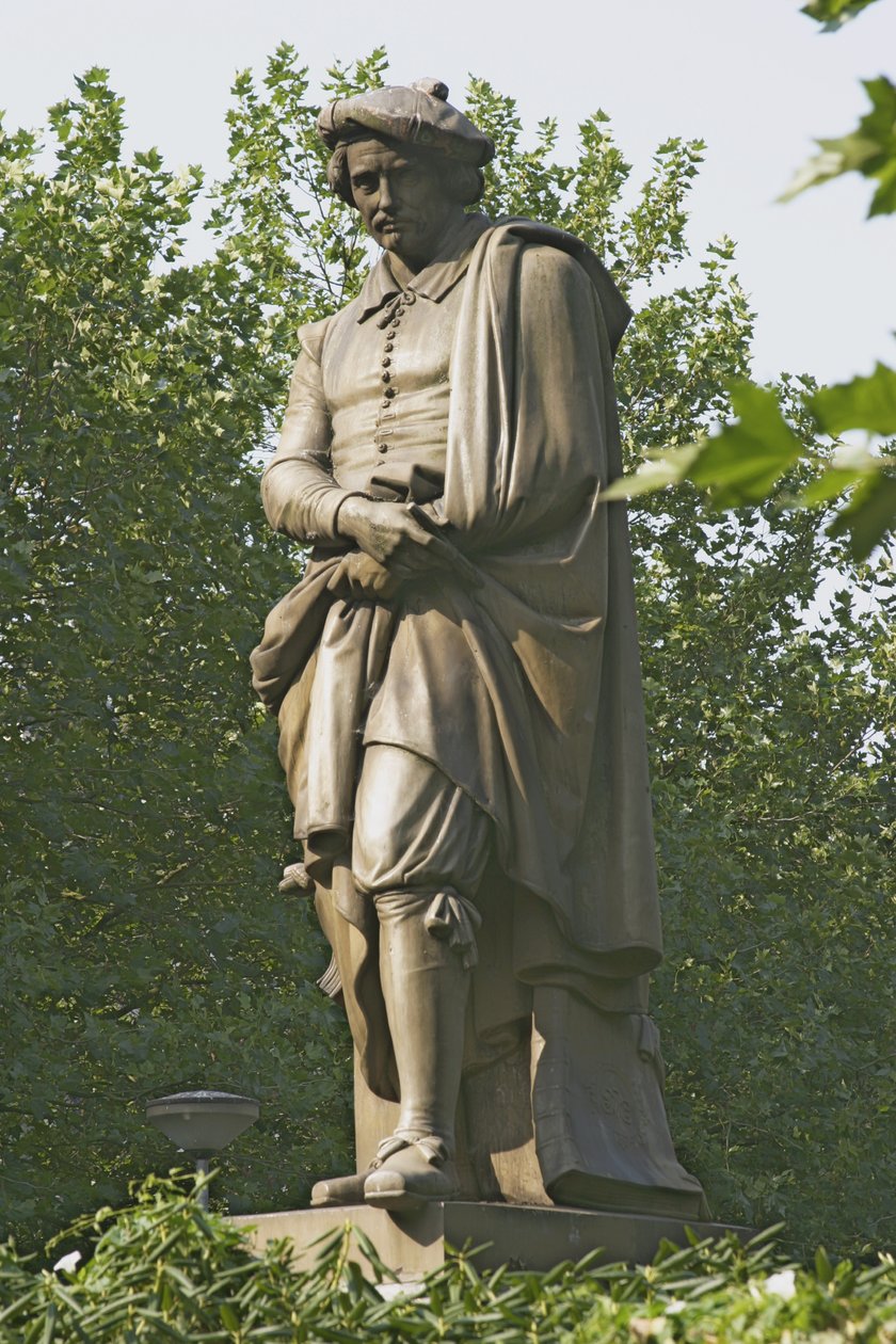 Socha Rembrandta Van Rijna (1606-69) 1852 (bronz) od Louis Royer