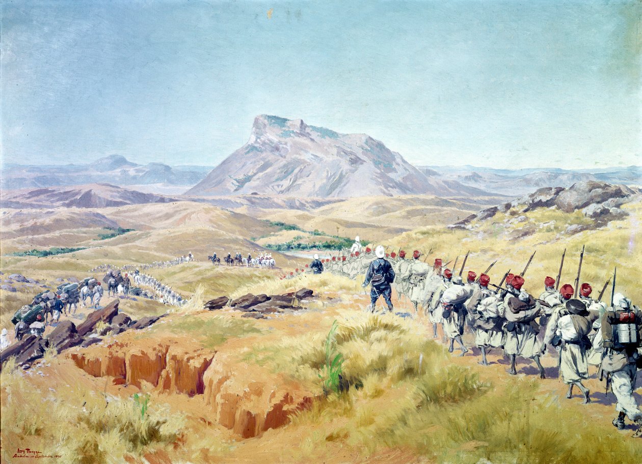 Obsazení vrcholu Andriba, Madagaskar, 15. září 1895 od Louis Tinayre
