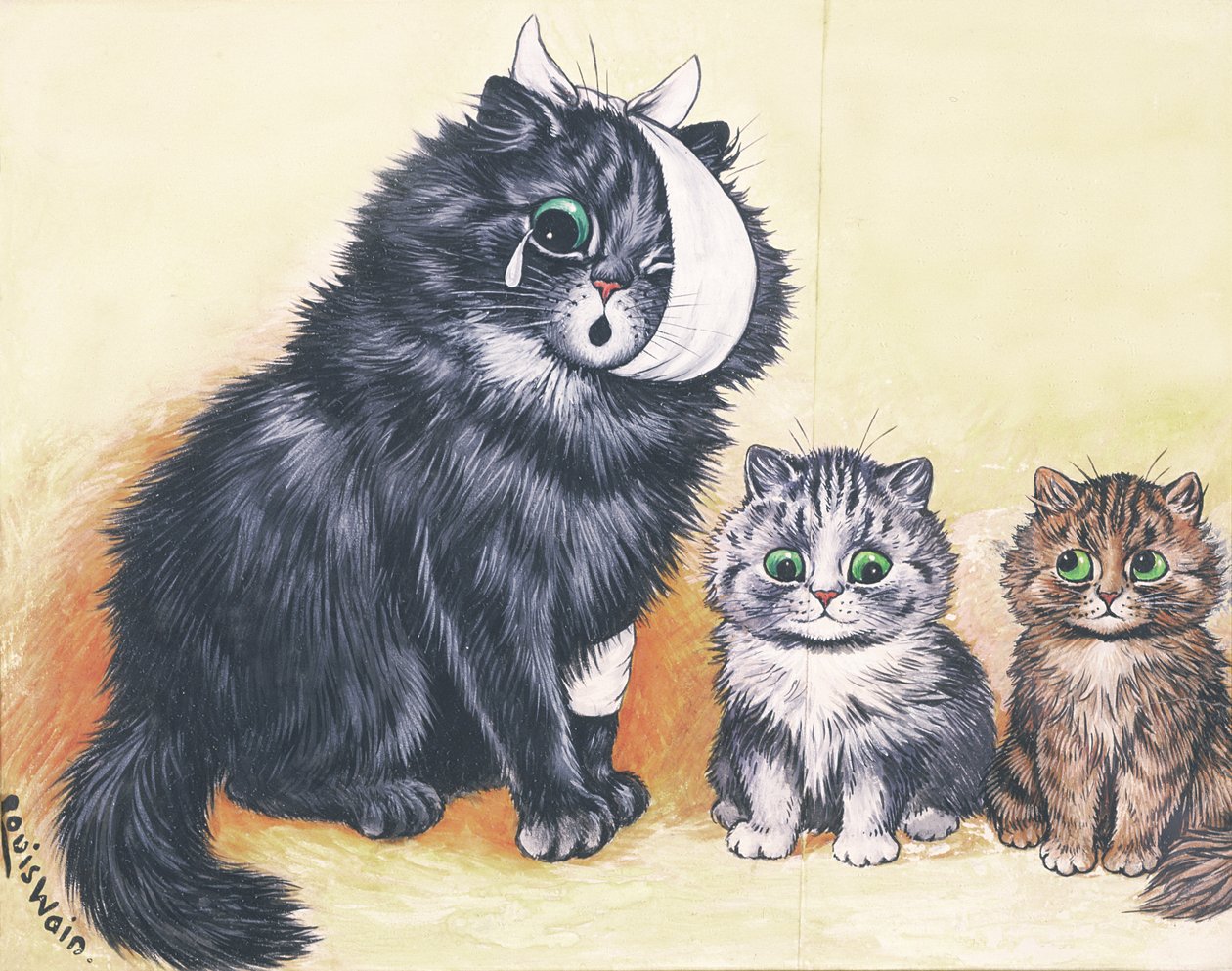Kočičí katastrofa! od Louis Wain