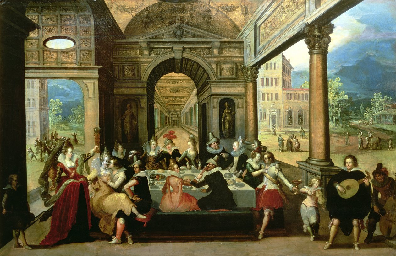 Podobenství o marnotratném synovi, 1600-20 od Louis de Caullery