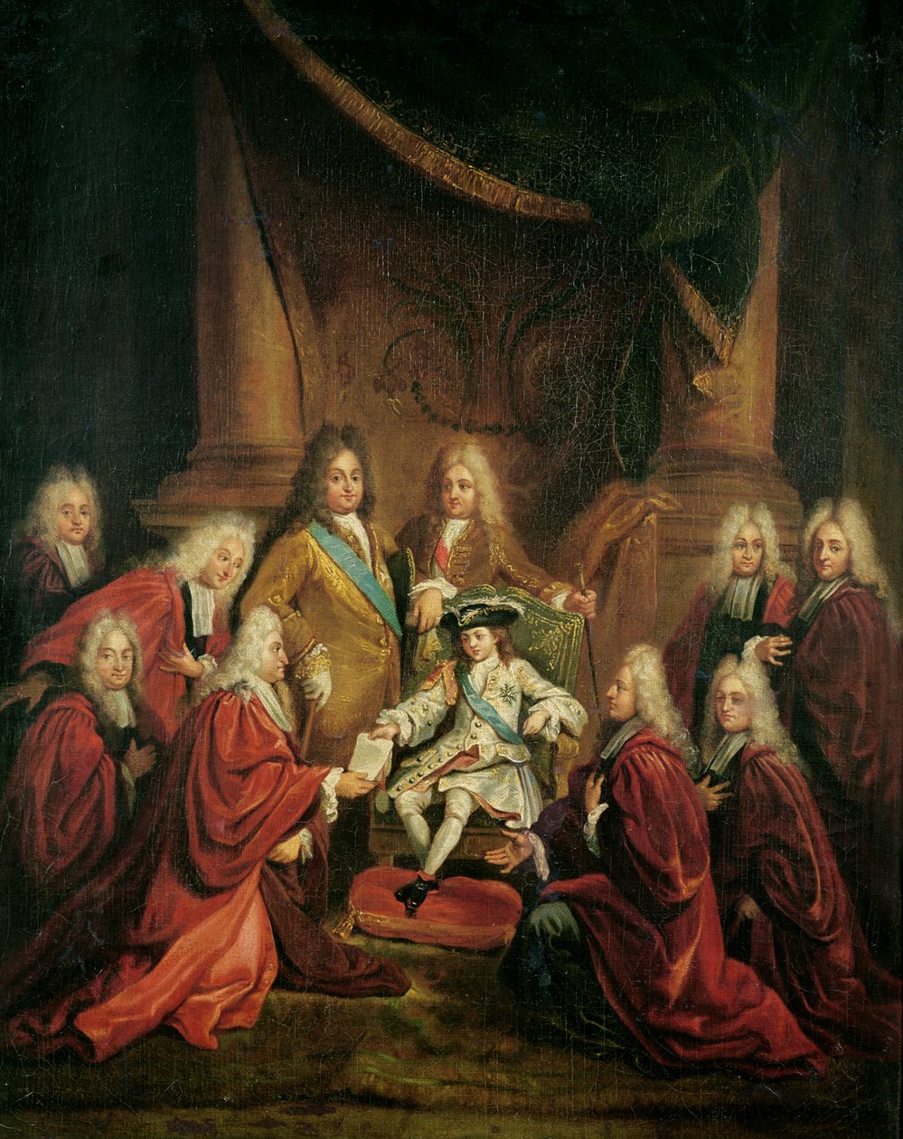Ludvík XV. (1710-74) Udělování šlechtických patentů městskému úřadu v Paříži od Louis de, the Younger Boulogne