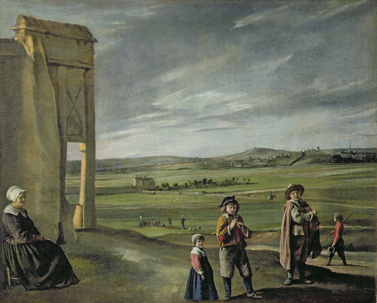 Krajina s rolníky, kolem roku 1640 od Louis le Nain