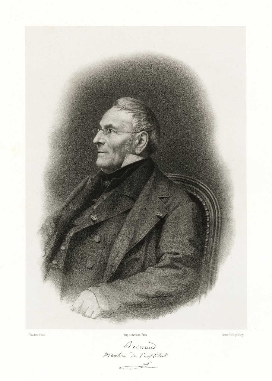Joseph Toussaint Reinaud, 1865-66 od Louis Eugene Pirodon