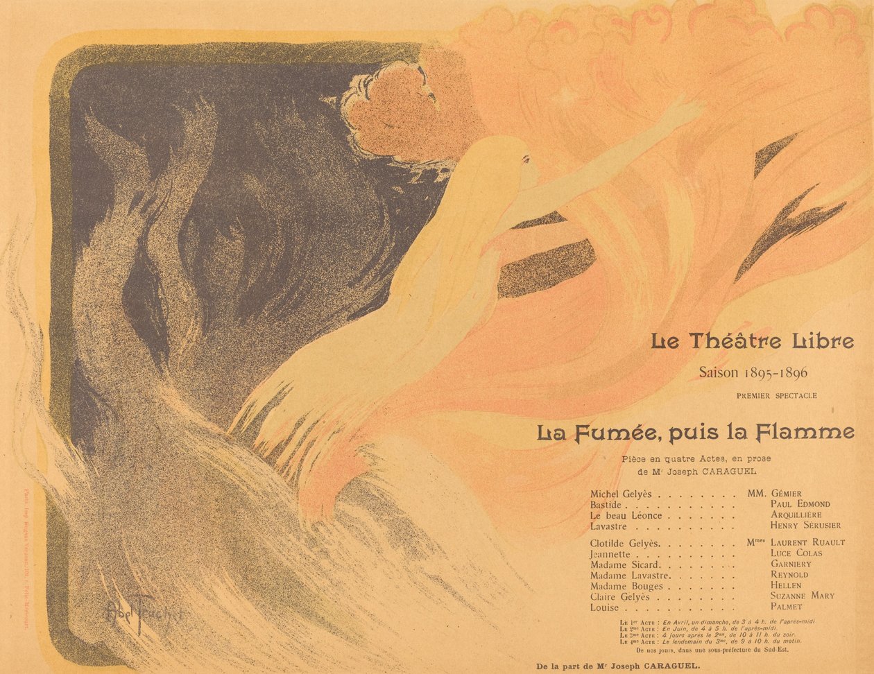 Free Theatre: The Smoke, then the Flame, 1895. od Louis Abel Truchet