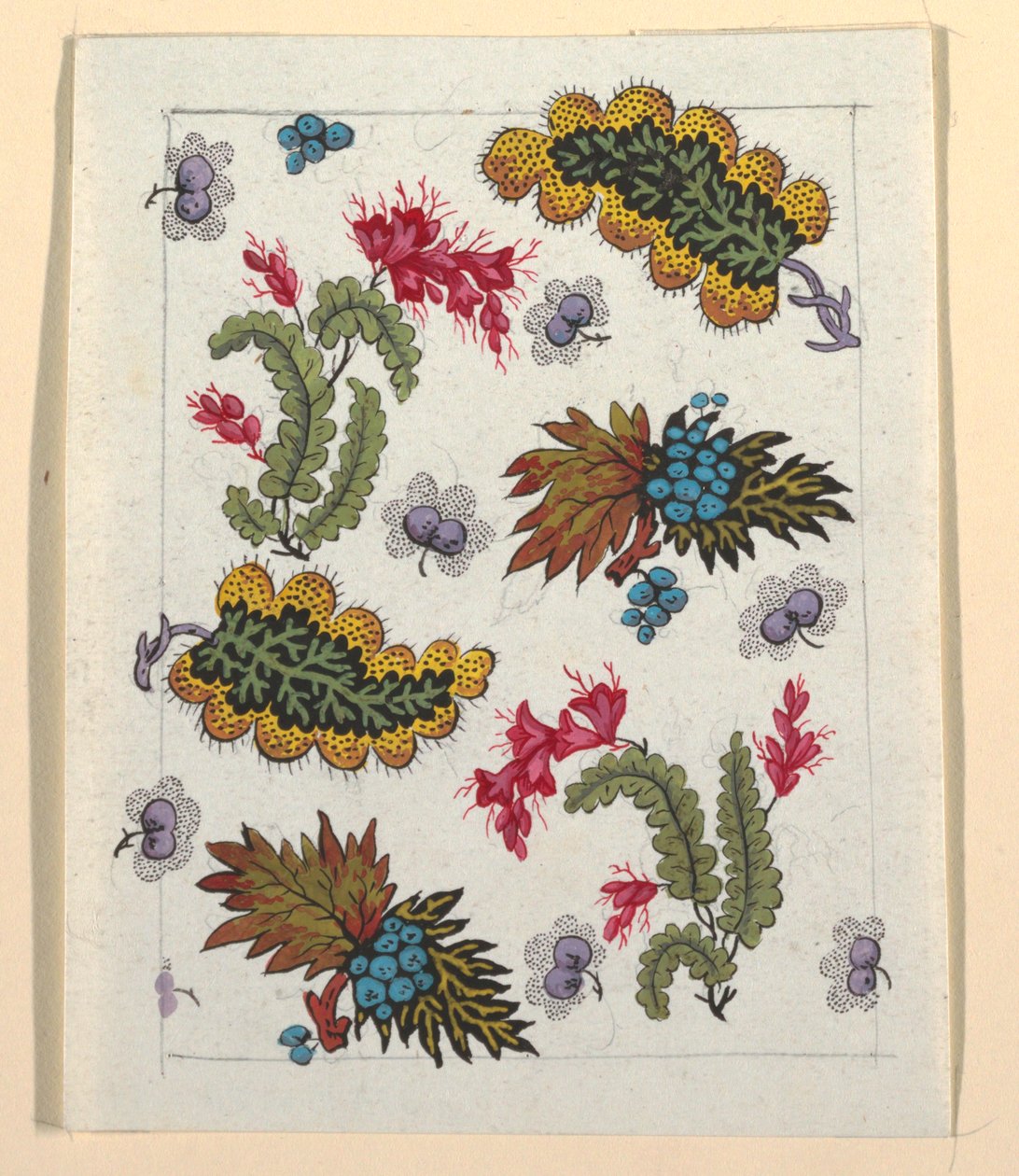 Květinový design pro potištěný textil od Louis Albert DuBois