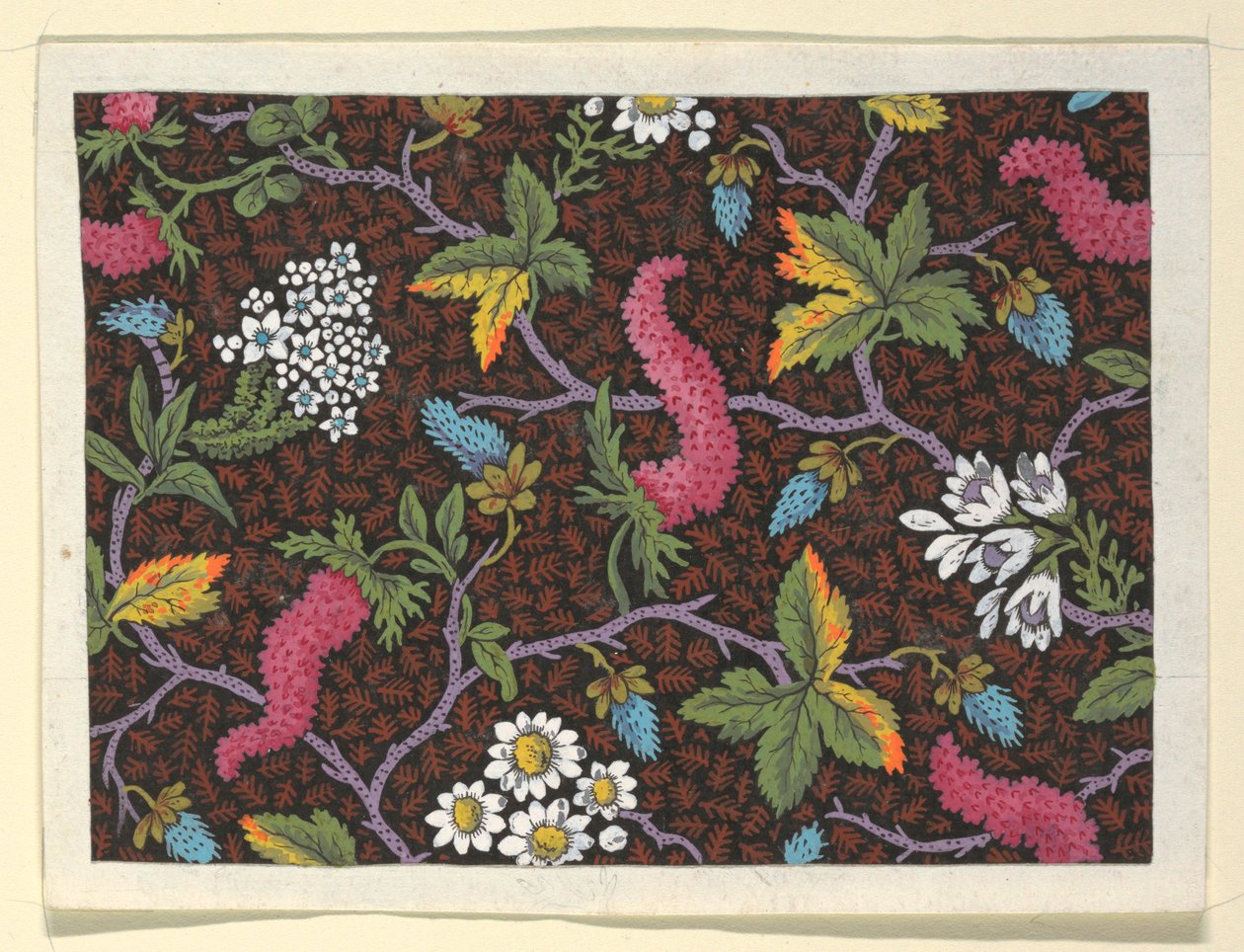 Květinový design pro potištěné textilie od Louis Albert DuBois