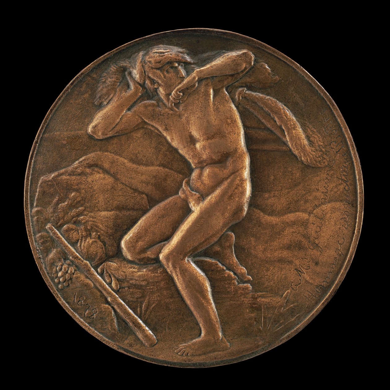 Zatracení Kaina Kaina prokletého věčnými, 1878. od Louis Alexandre Bottée