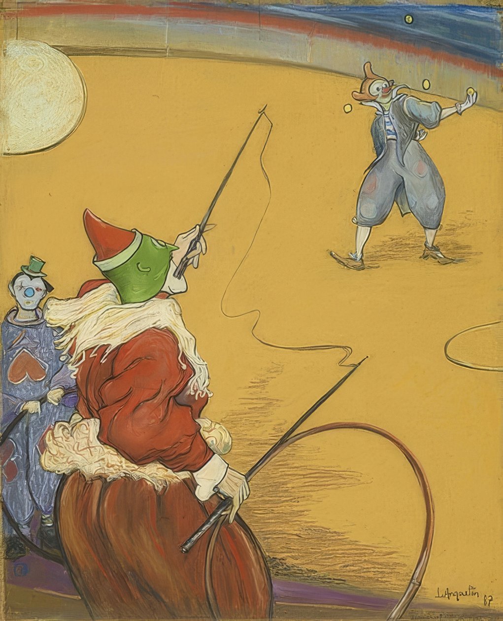 V cirkuse Maurice. 1887 od Louis Anquetin