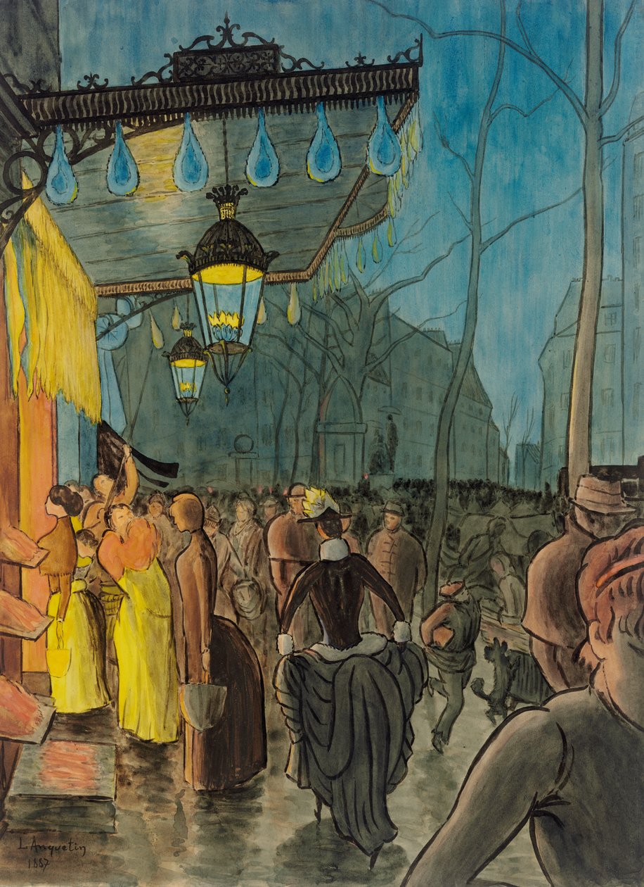 Avenue de Clichy, Paříž od Louis Anquetin