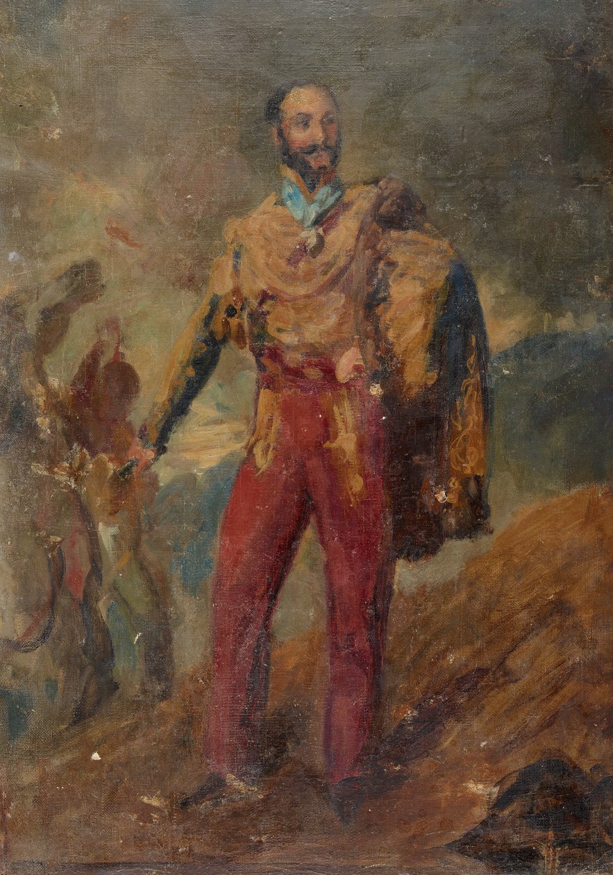 Portrétní skica stojícího důstojníka od Louis Auguste Baron de Schwiter