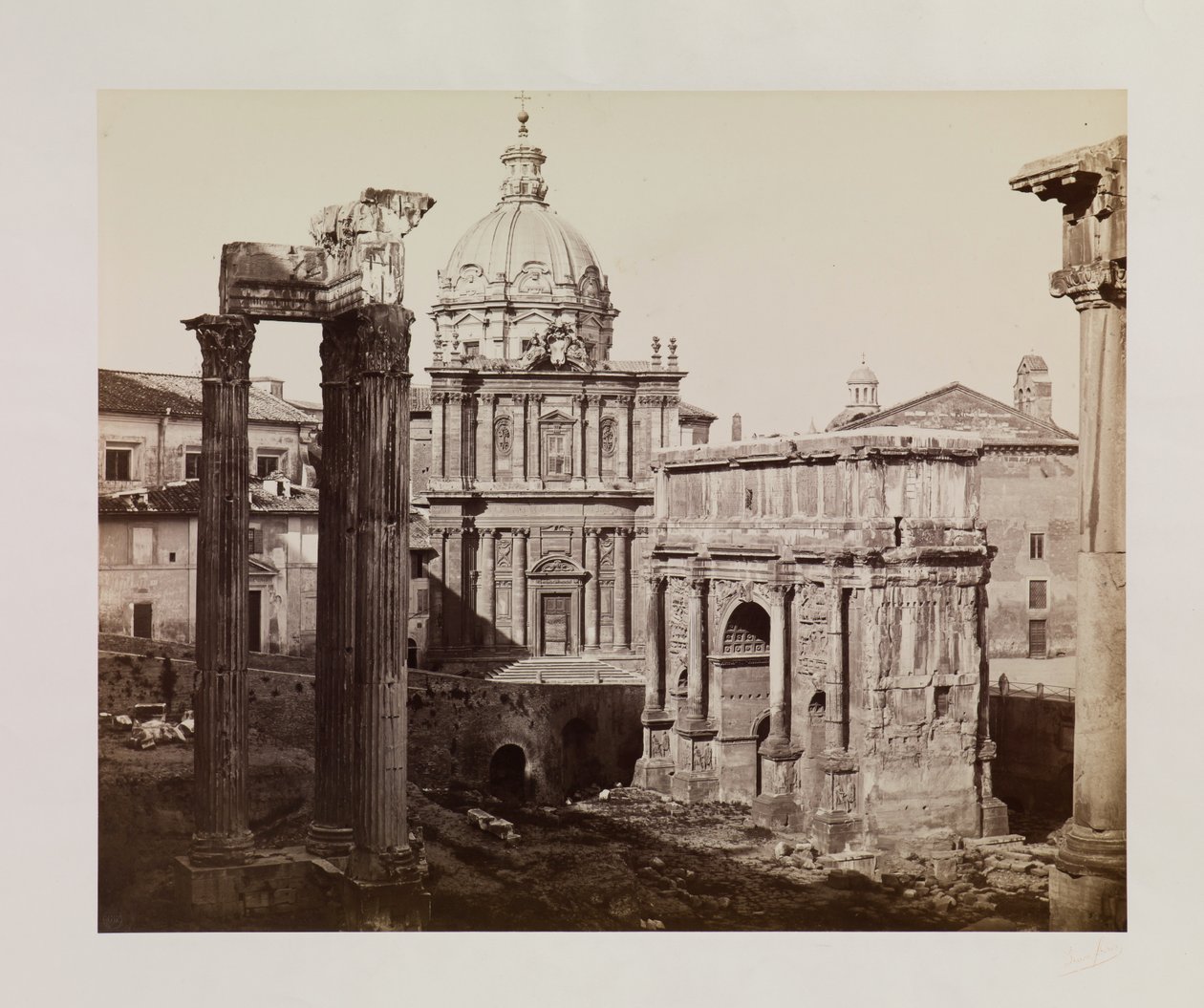 Forum Romanum od Louis Auguste Bisson