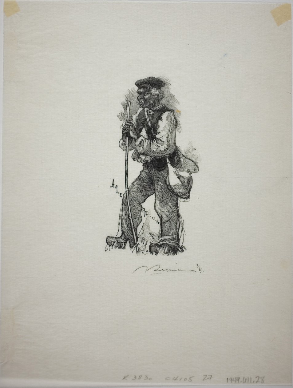 Lovec hadů od Louis Auguste Lepère