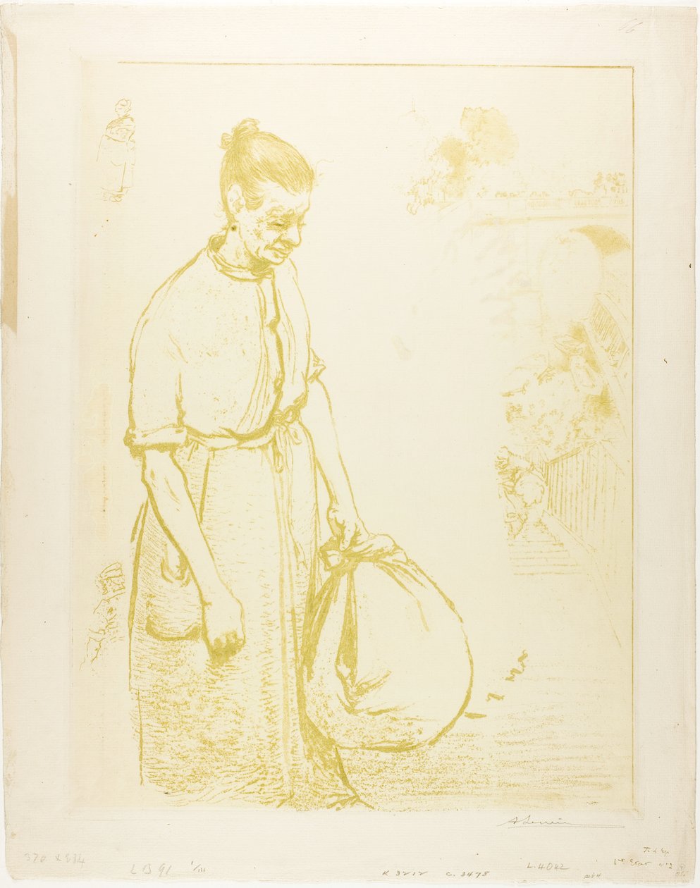 Prádelny od Louis Auguste Lepère