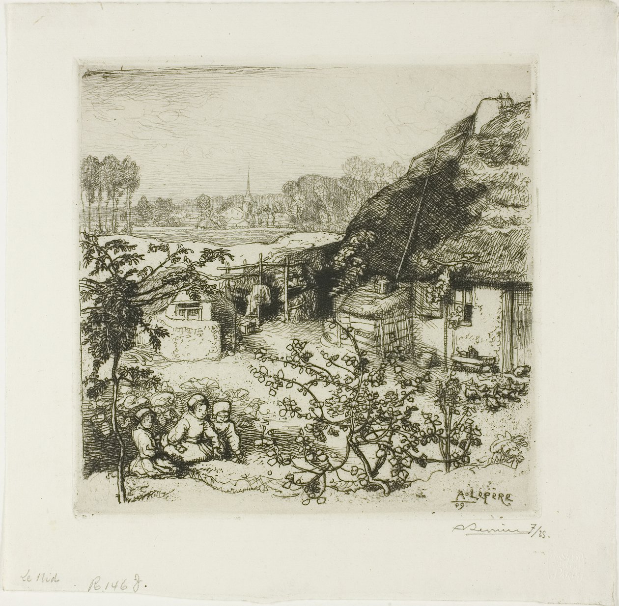 Hnízdo od Louis Auguste Lepère