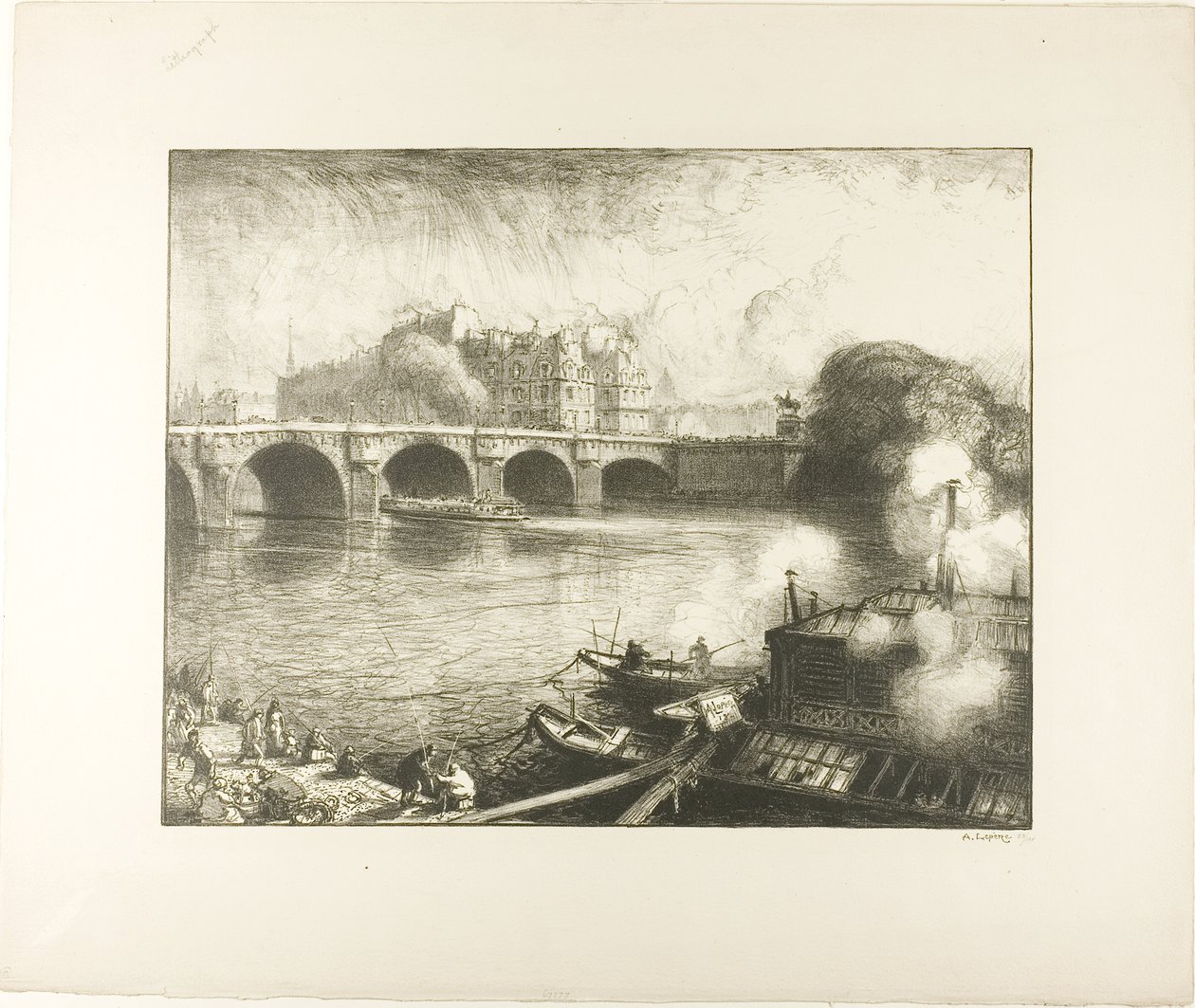 Pont Neuf, Paříž od Louis Auguste Lepère