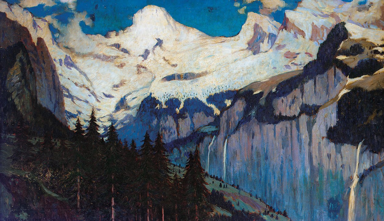 Večerní pohled z Wengenu (olej na plátně) od Louis Augustus Sargent