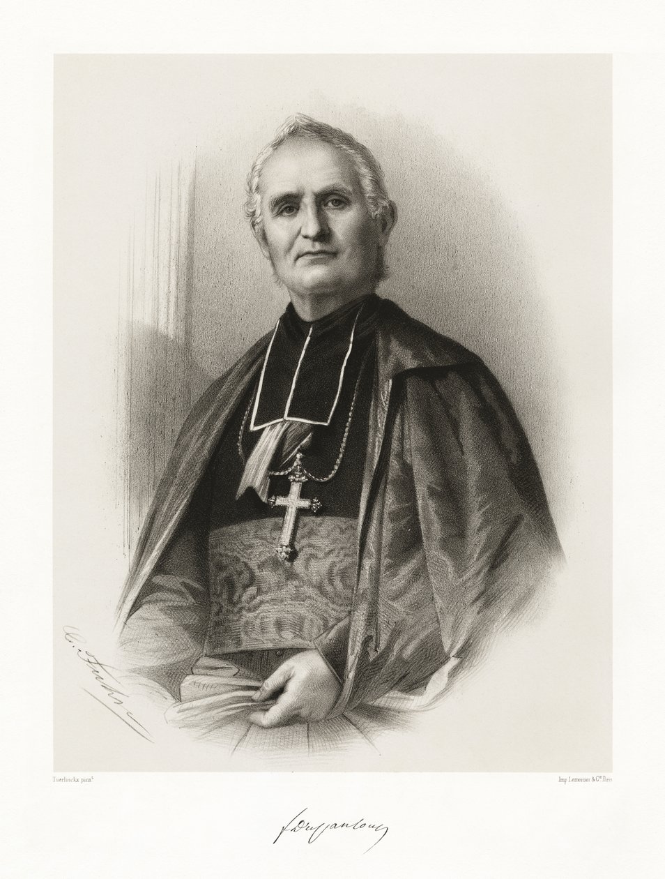 Félix Dupanloup, 1865-66 od Louis Benoit Antoine Tuerlinckx