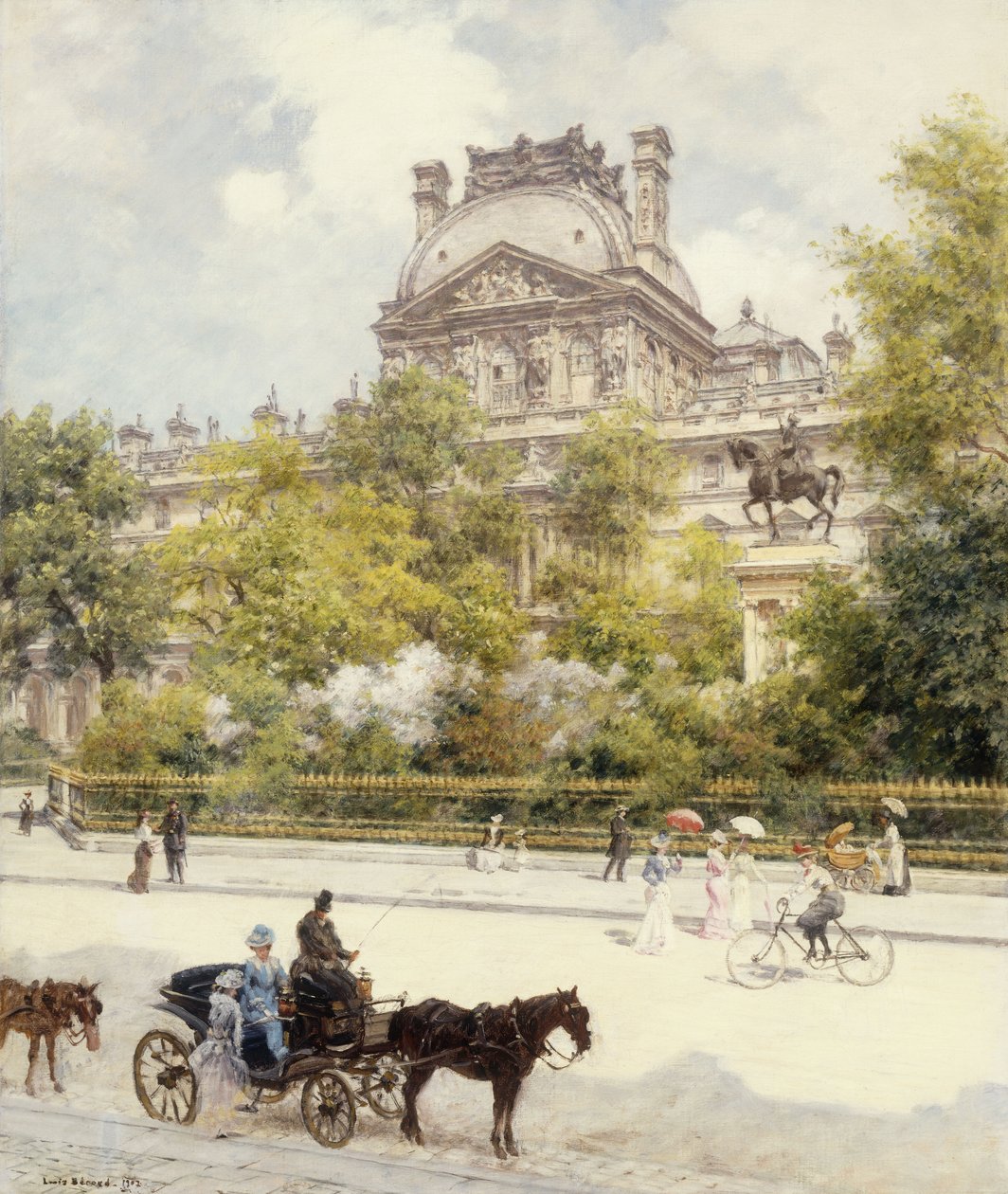 náměstí Louvre od Louis Beraud