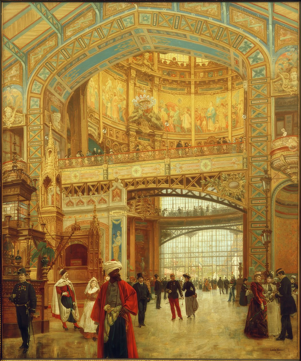 Centrální kopule strojovny na světové výstavě v roce 1889 od Louis Beroud