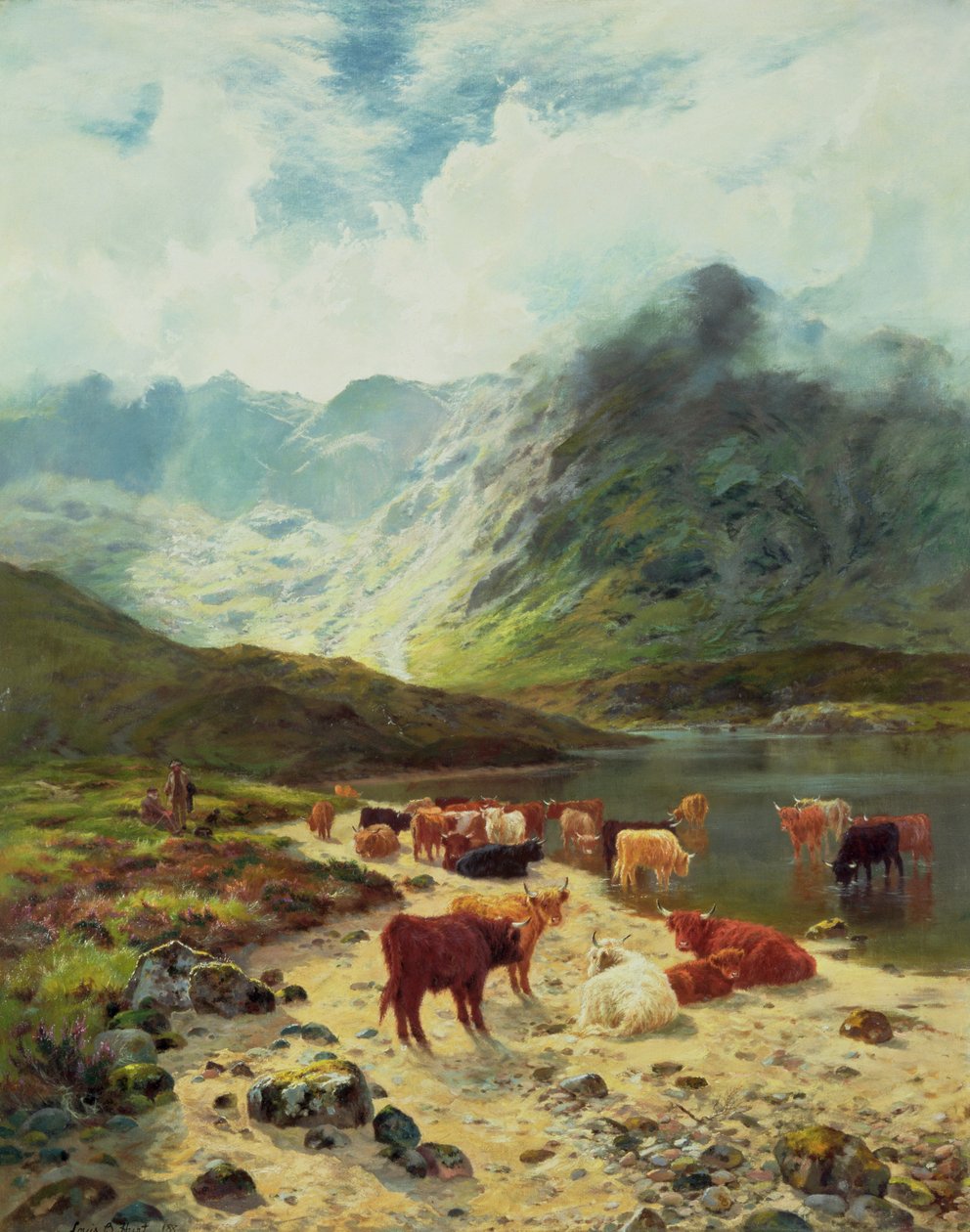 Ross-shire Loch, 1888 od Louis Bosworth Hurt