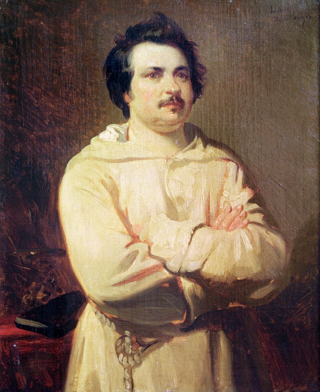 Honore de Balzac (1799-1850) ve svém mnišském zvyku, 1829 od Louis Boulanger