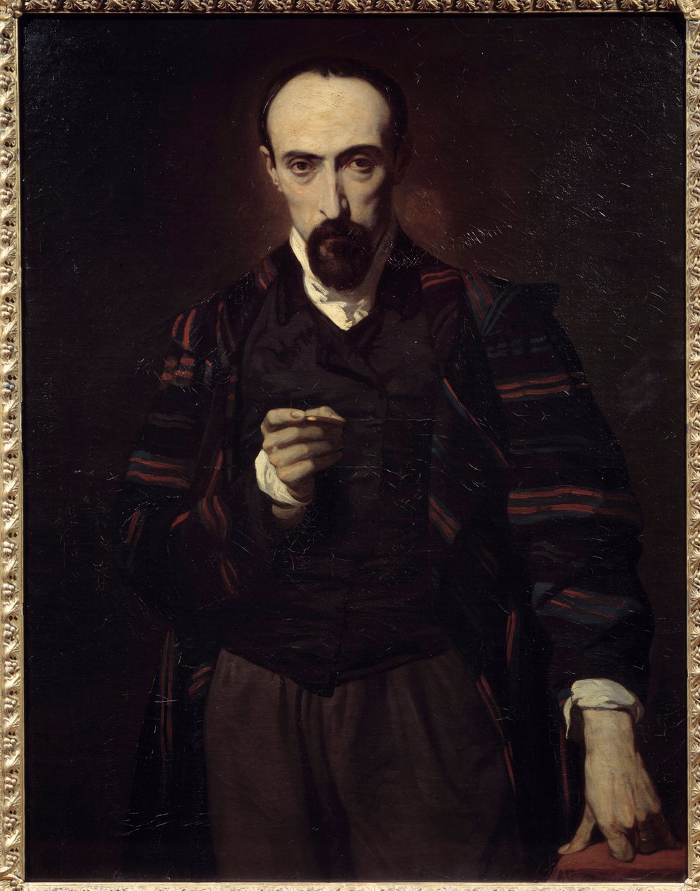 Portrét Achille Deveria (1800-1857), malíř a rytec. Obraz Louis Boulanger (1806-1867) od Louis Boulanger