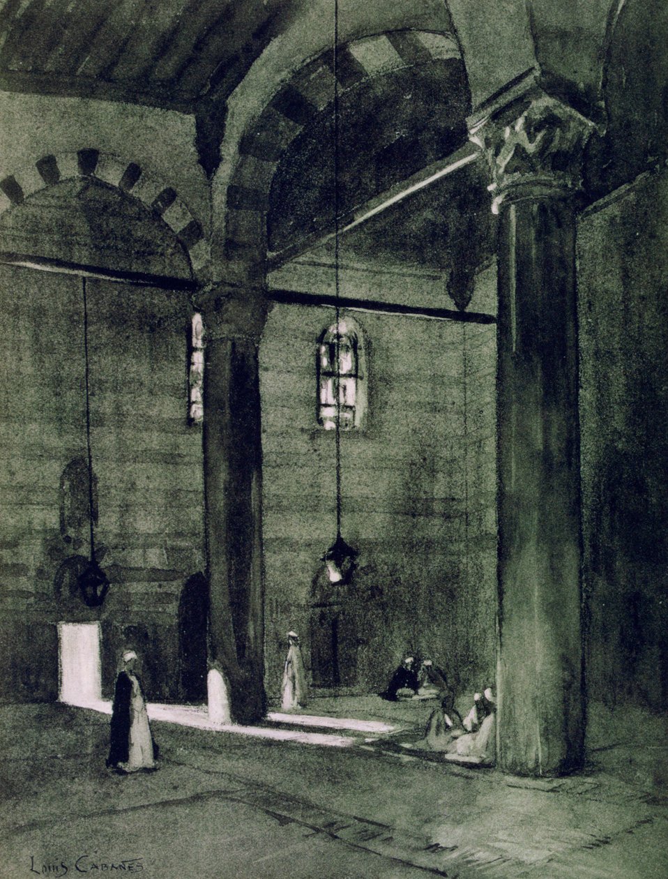 Mešita Al-Rifai, Káhira, Egypt, 1928 od Louis Cabanes