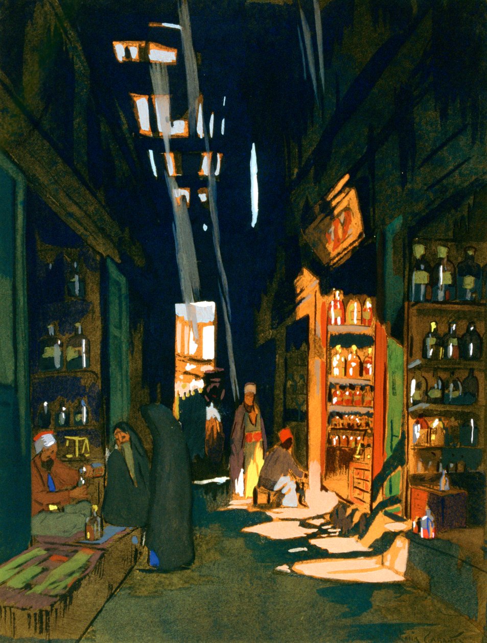 Obchodník s parfémy, 1928 od Louis Cabanes