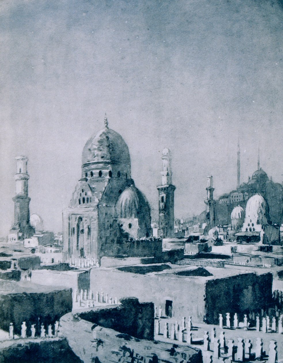 Hrobky chalífů, Káhira, Egypt, 1928 od Louis Cabanes