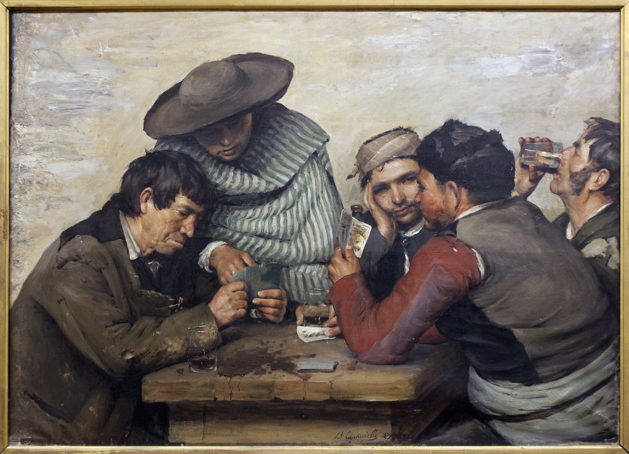 Španělé. Obraz Louis Capdevielle (1850-1905), olej na plátně od Louis Capdevielle