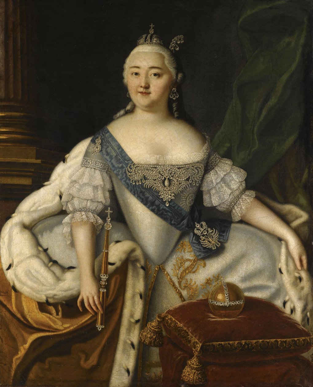 Portrét císařovny Alžběty 1709-1762 od Louis Caravaque