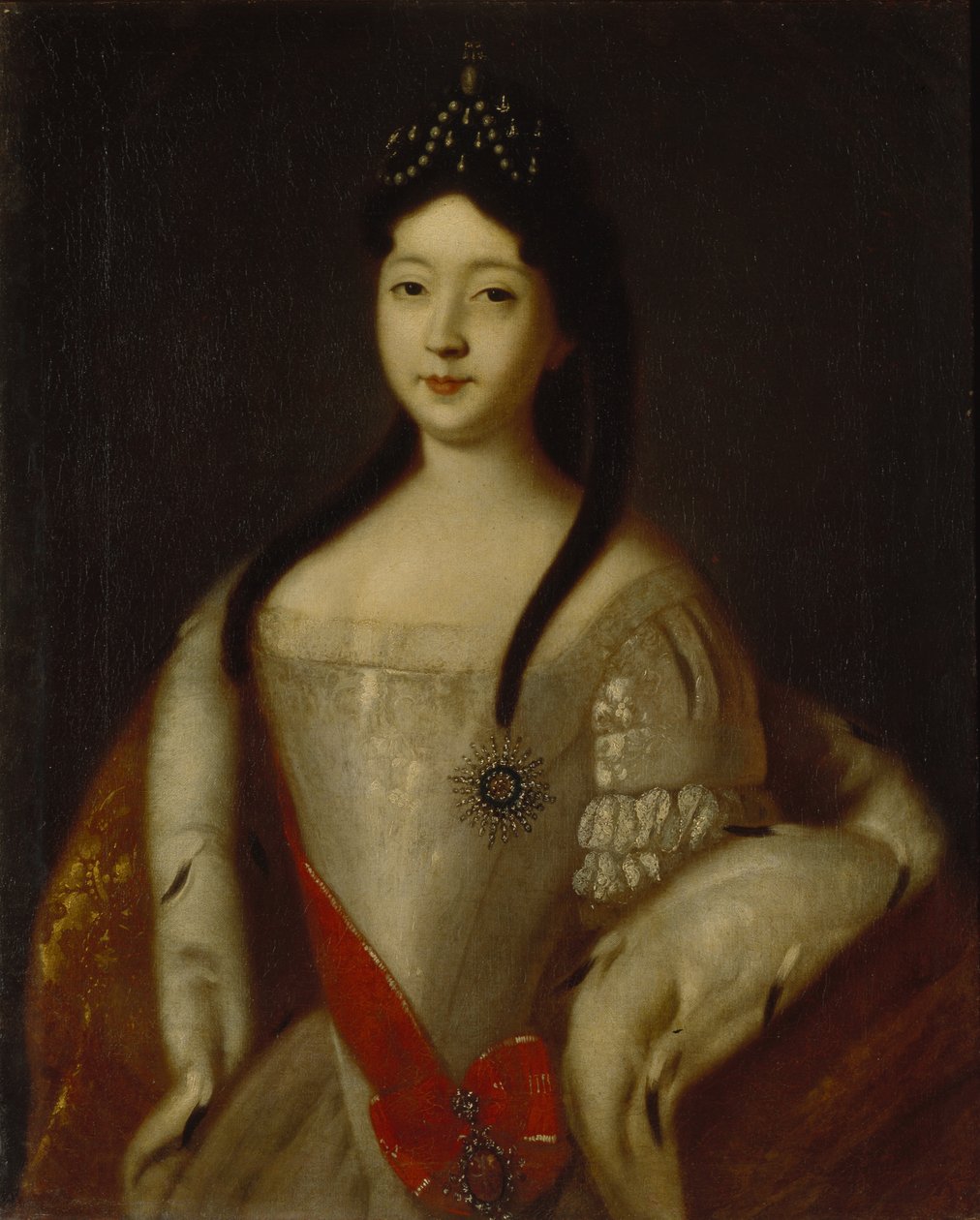 Portrét carevny Anny Petrovny z Ruska 1708-1728, dcery císaře Petra I. Ruska, 1725 od Louis Caravaque