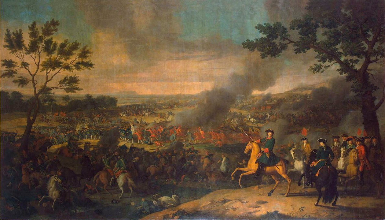 Bitva u Poltavy 27. června 1709, 1717-1718. od Louis Caravaque