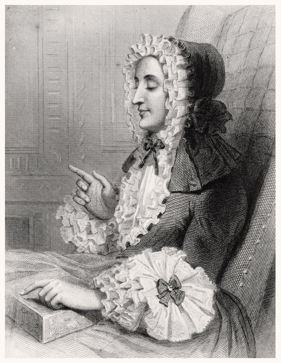 Madame du Deffand, slepá od Louis Carrogis Carmontelle