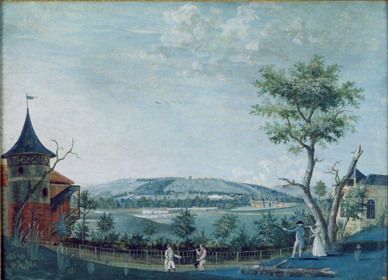 Ermitáž a starý zámek v parku v Le Raincy, 1754-93 od Louis Carrogis dit Carmontelle