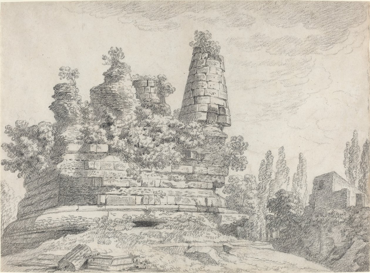 Hrob Horatii a Curatii v Albano od Louis Chaix