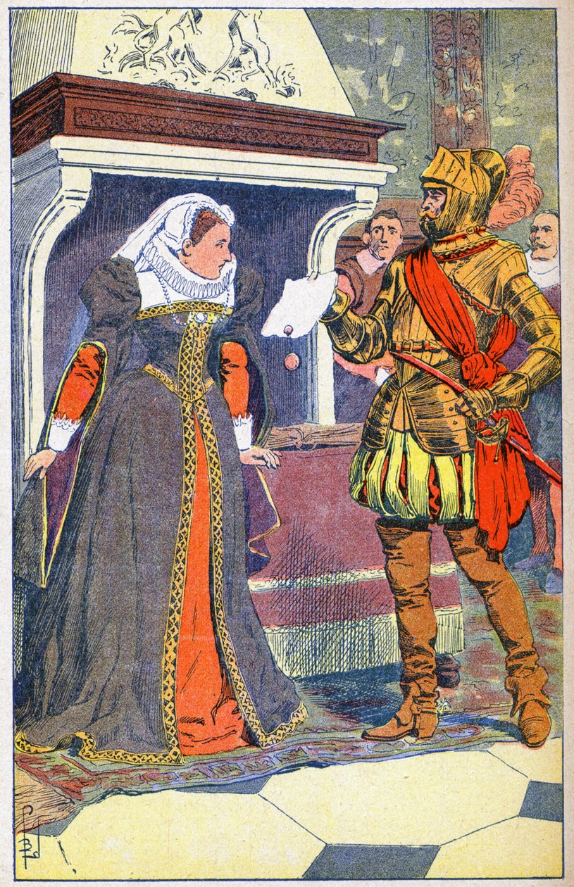 Zatčení Marie Stuartovny v roce 1567 od Louis Charles Bombled