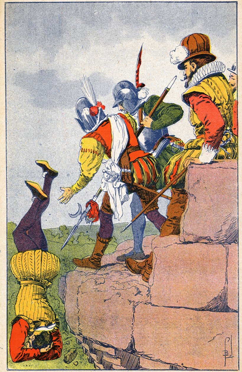 Cruaut protestantských zbrojnošů barona des Adrets od Louis Charles Bombled