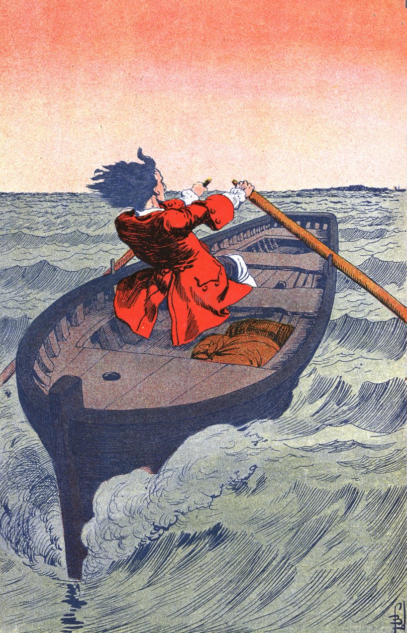 Útěk Jean Bart od Louis Charles Bombled
