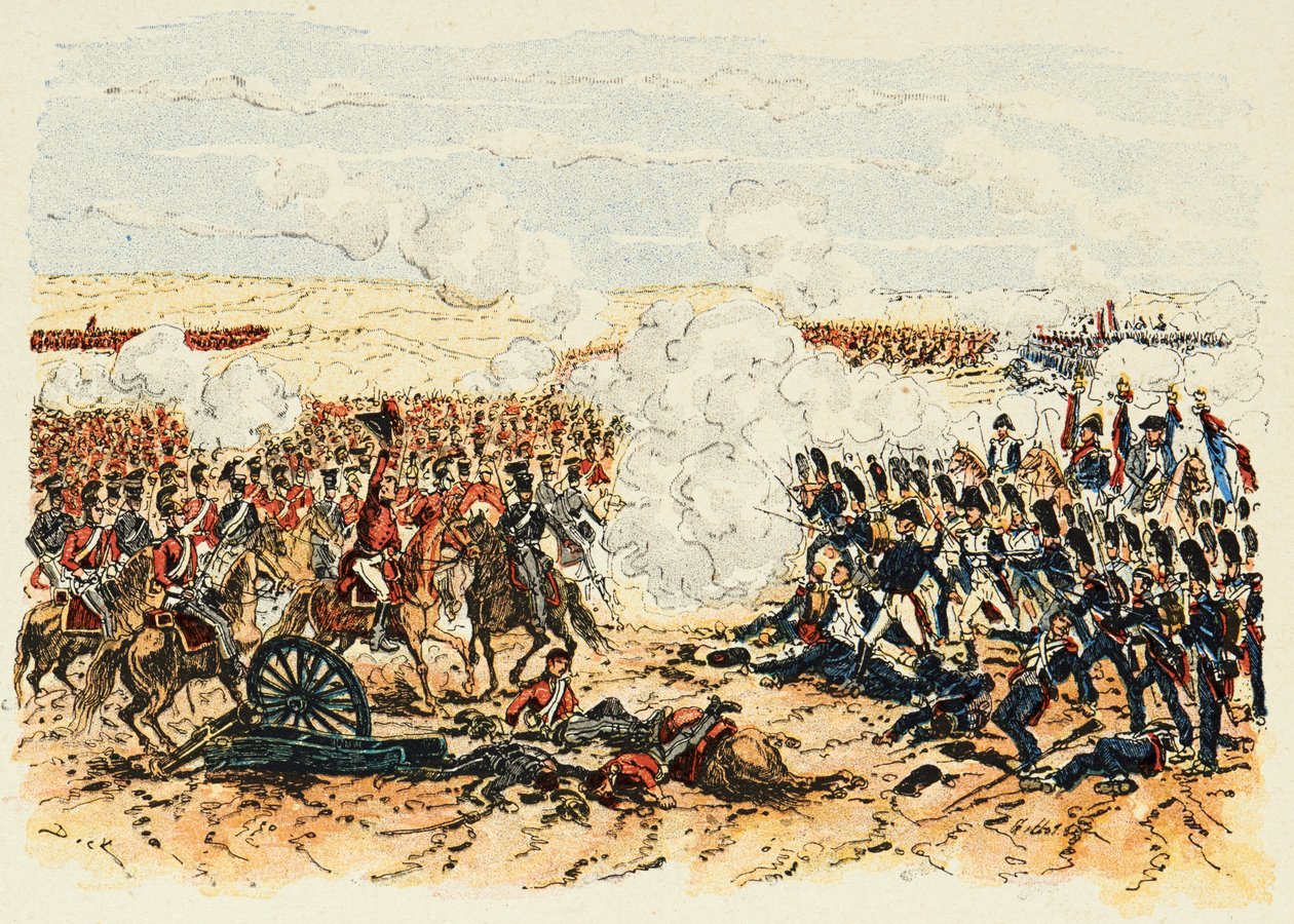 Ilustrace převzatá z knihy „Hrdinové století“, anekdotické recitace Dicka de Lonlay a ilustrované Louisem Bombledem (1862-1927) od Louis Charles Bombled