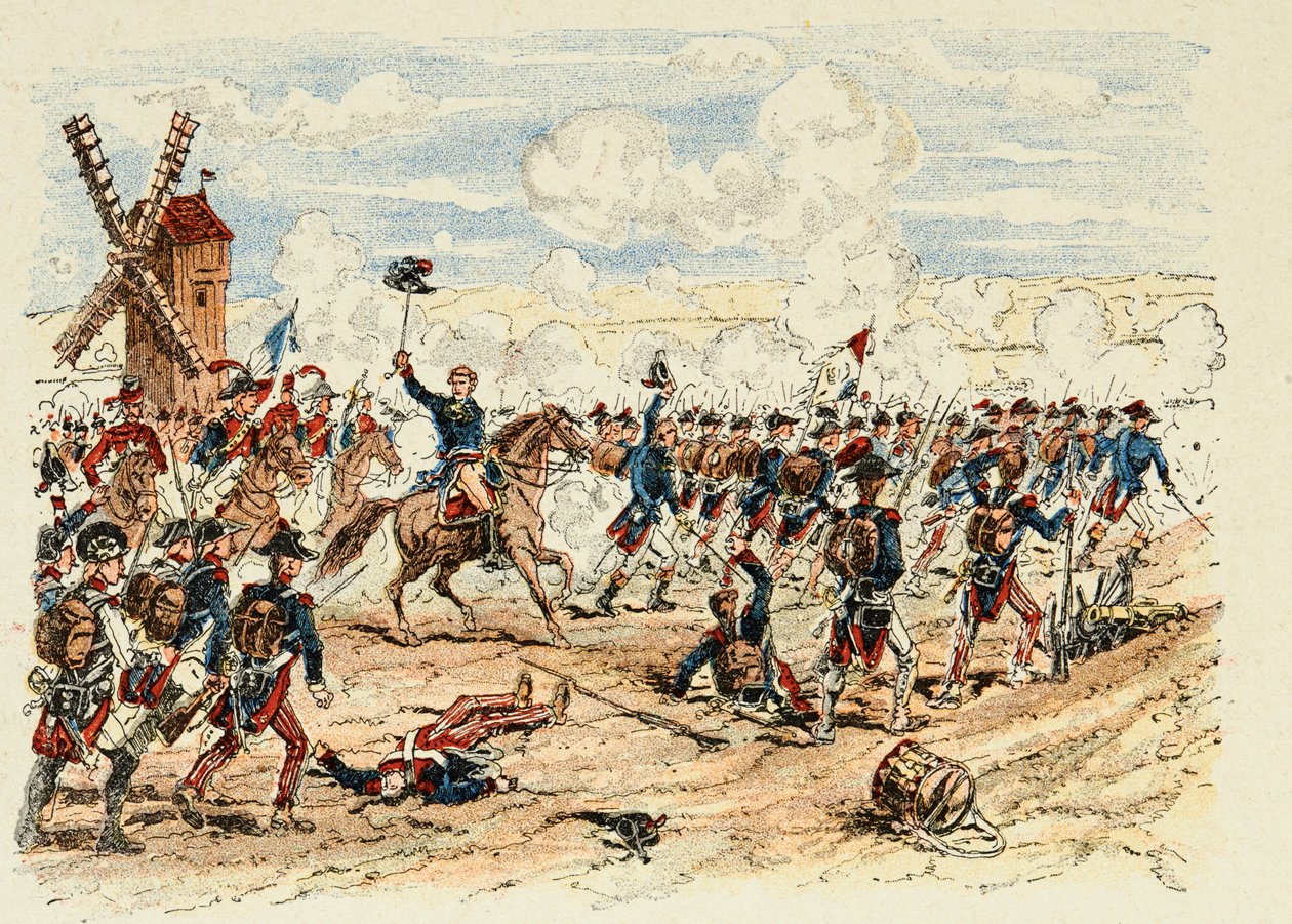 Ilustrace převzata z knihy "Hrdinové století", anekdotické vyprávění Dicka de Lonlayho s ilustracemi Louise Bombleda (1862-1927). od Louis Charles Bombled