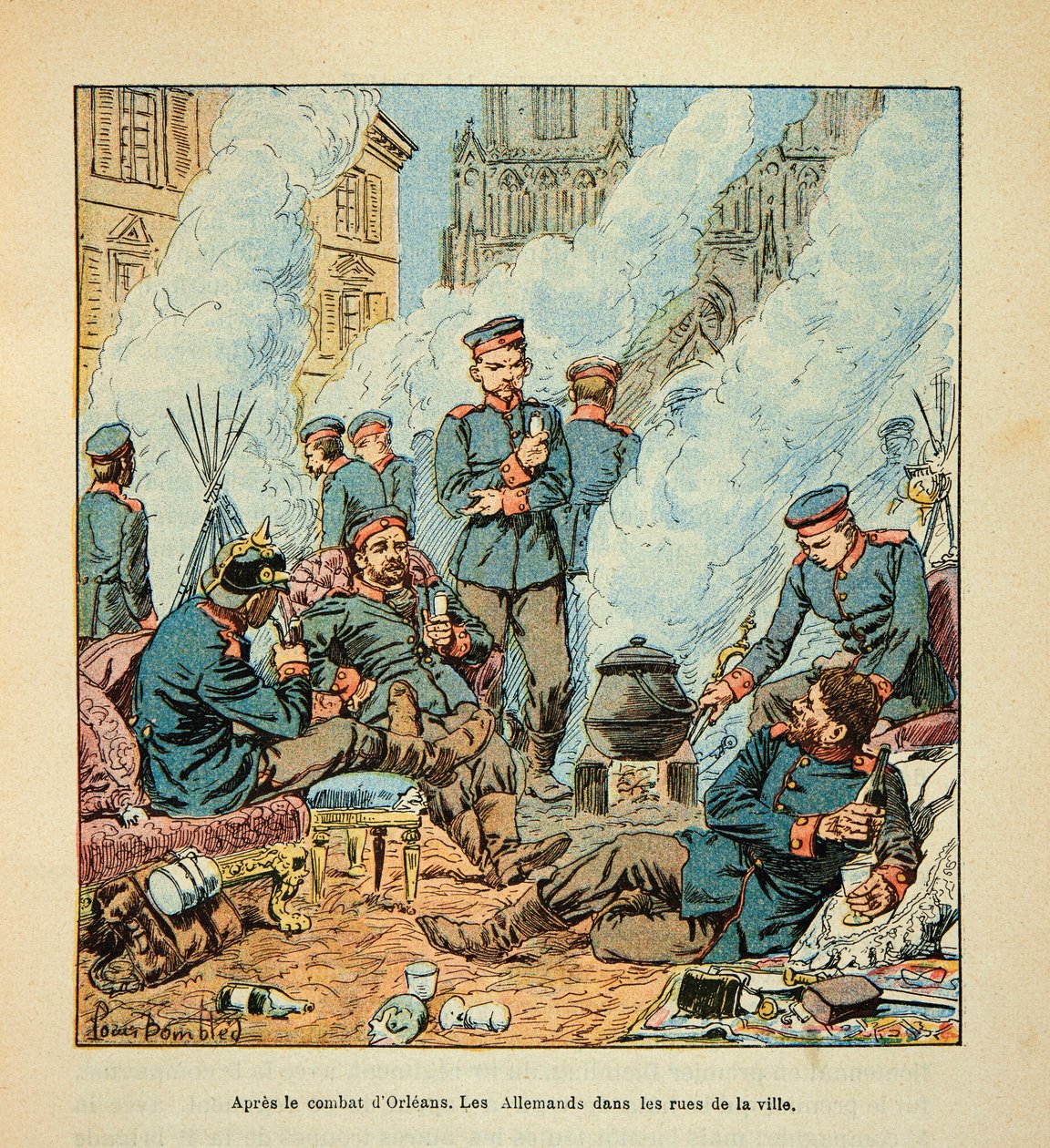 Armáda na Loiře od Eugena Sergenta, dit Grenest, ilustrovaná Louisem Bombledem (1862-1927) (francouzsko-německá válka; kampaň 1870-1871): od Louis Charles Bombled