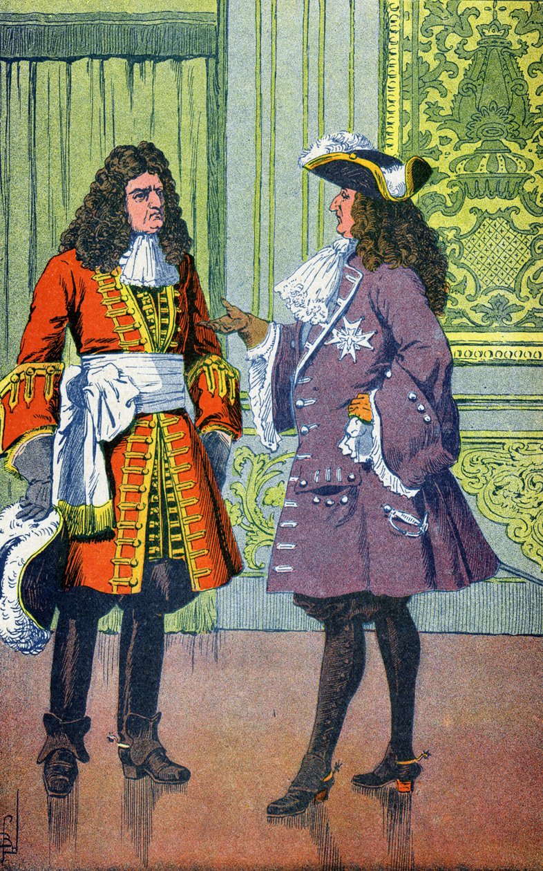 Louis XIV a Marechal de Villars od Louis Charles Bombled